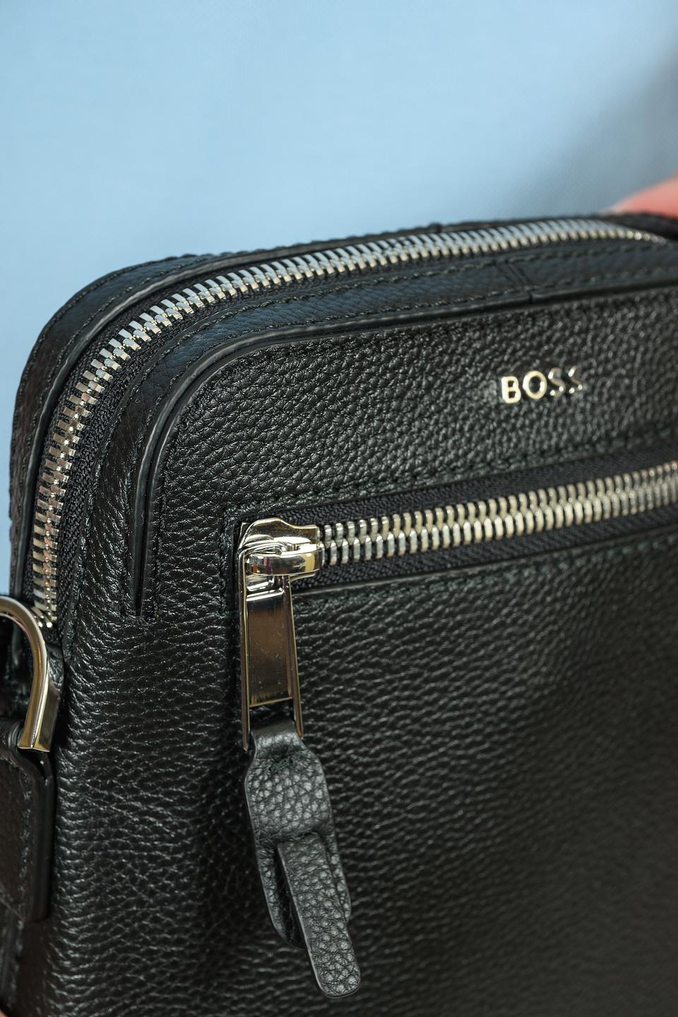 Сумка Boss Black кожаная чёрная