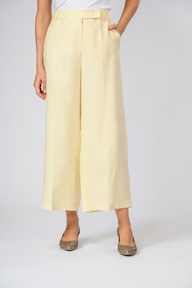 Брюки Windsor кюлоты светло-жёлтые