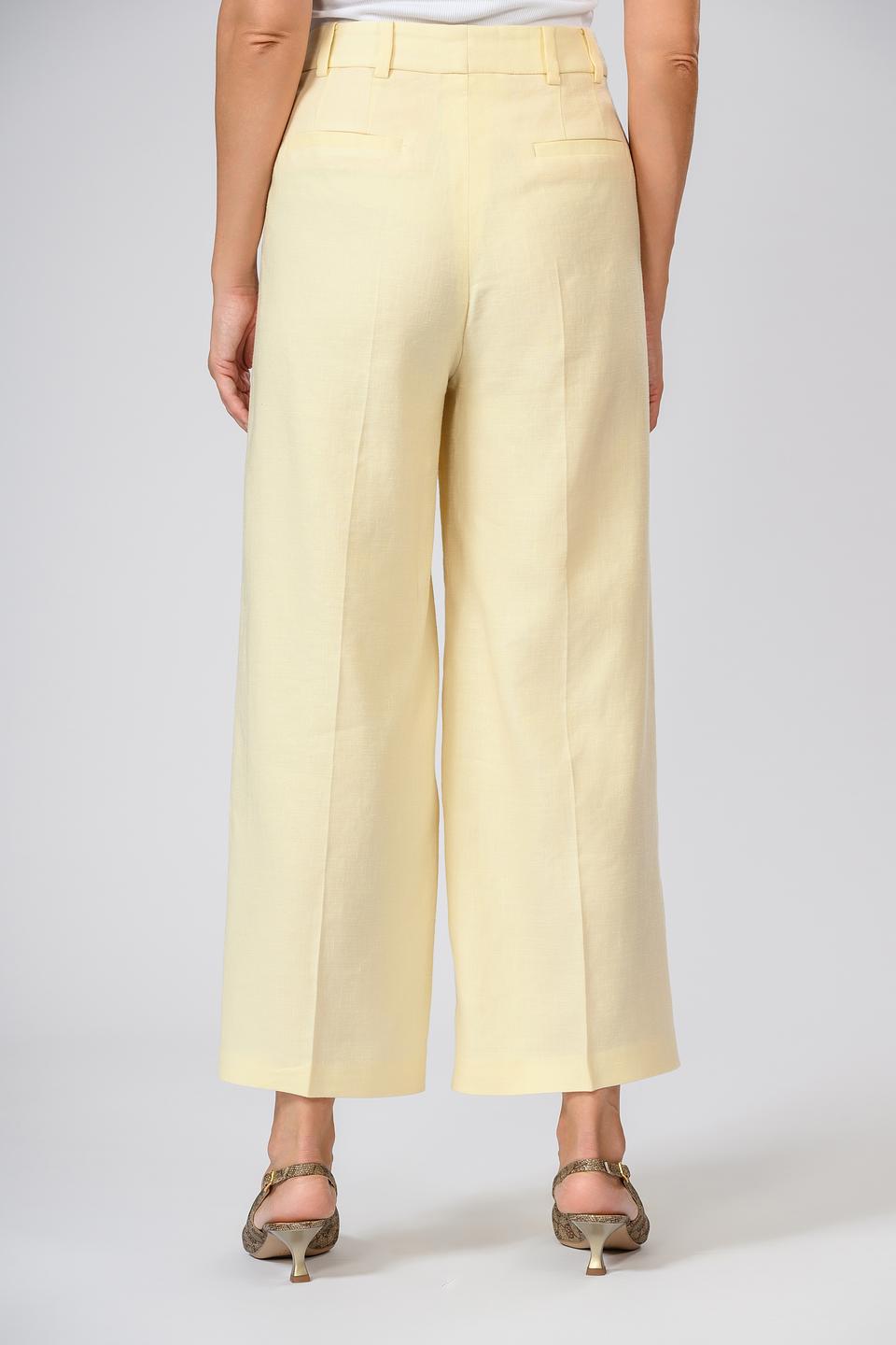 Брюки Windsor кюлоты светло-жёлтые
