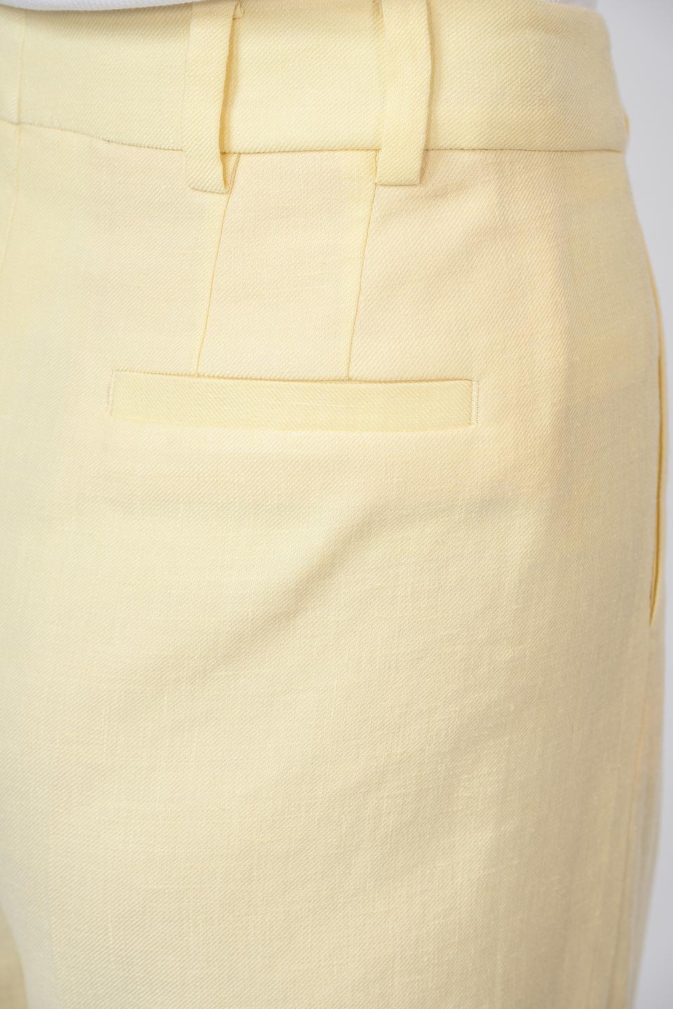 Брюки Windsor кюлоты светло-жёлтые