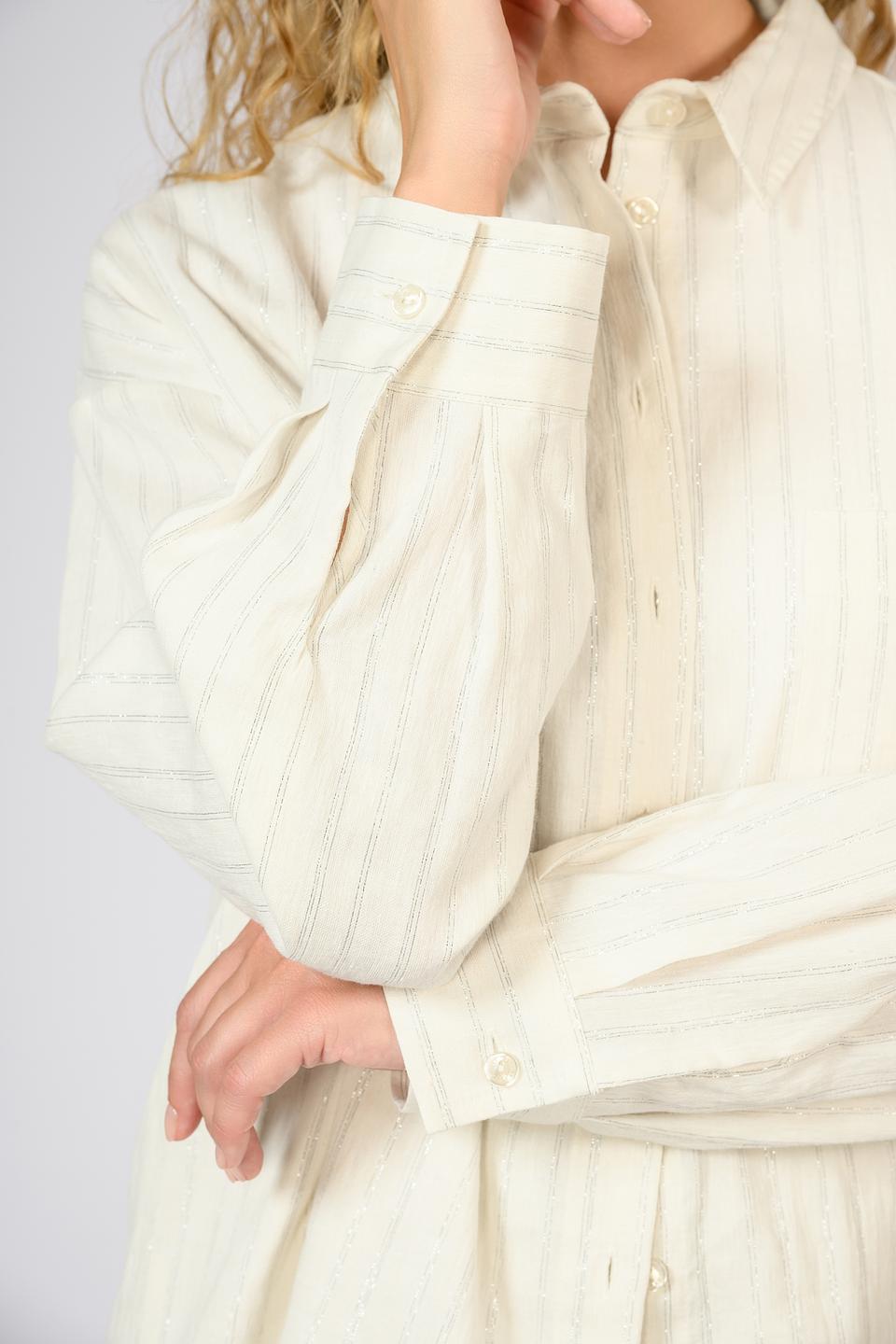 Блуза Twin Set в полоску бежевая