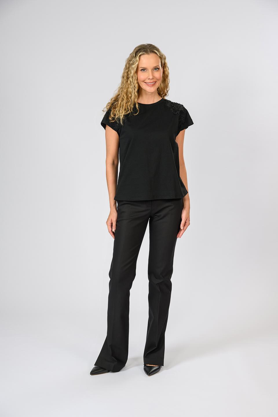 Блуза Twin Set с кружевом черный