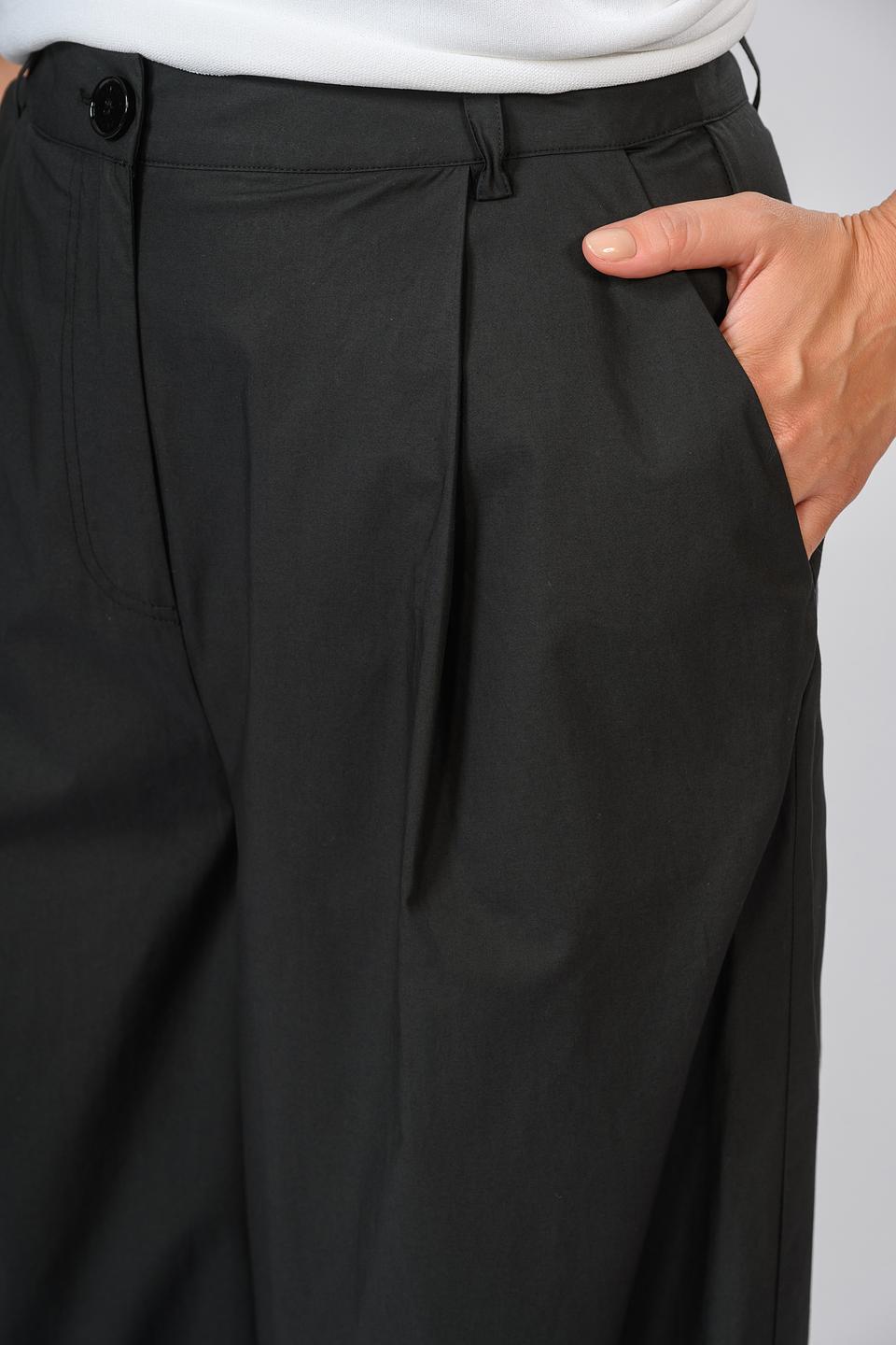 Брюки Patrizia Pepe чёрные широкие