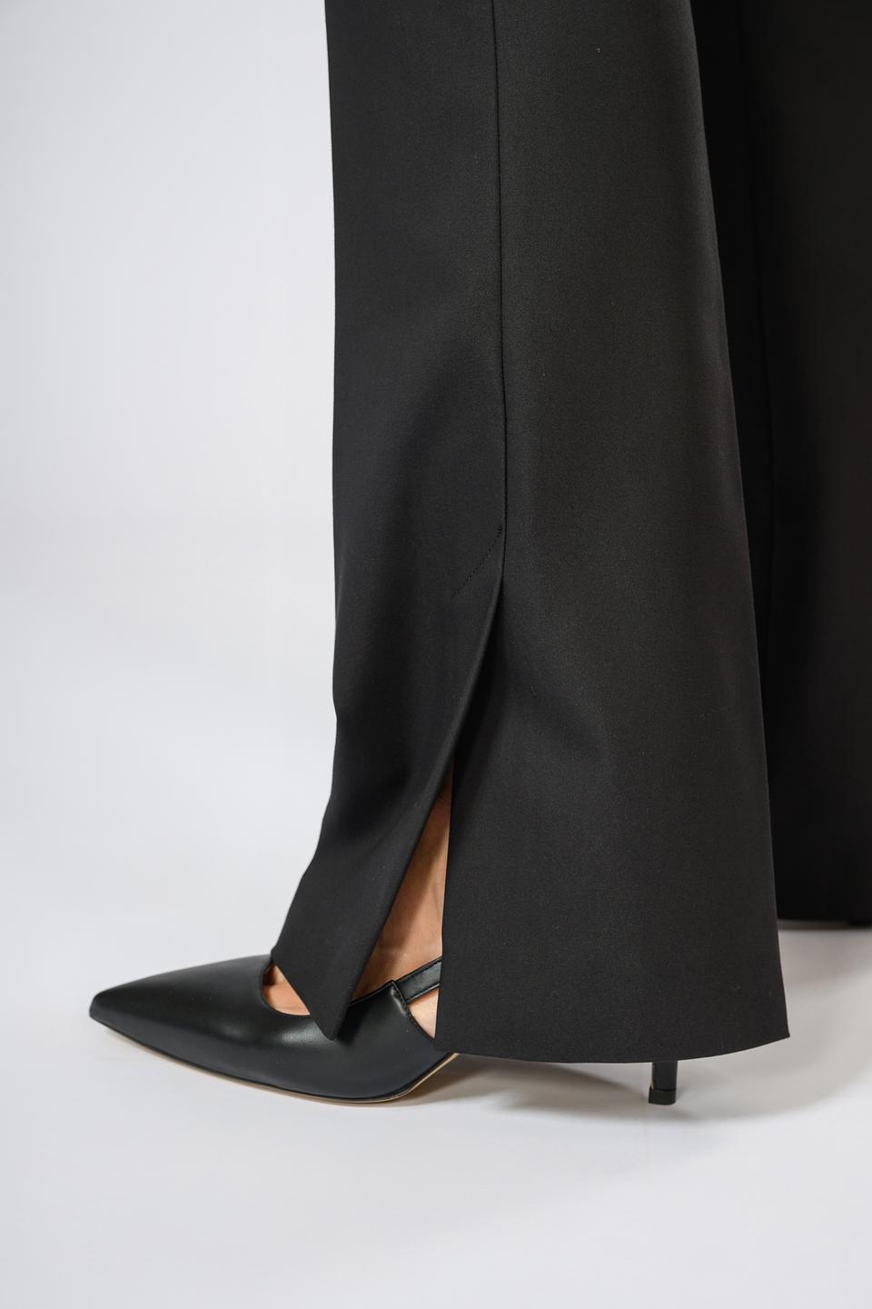 Брюки Hugo женские чёрные с разрезом