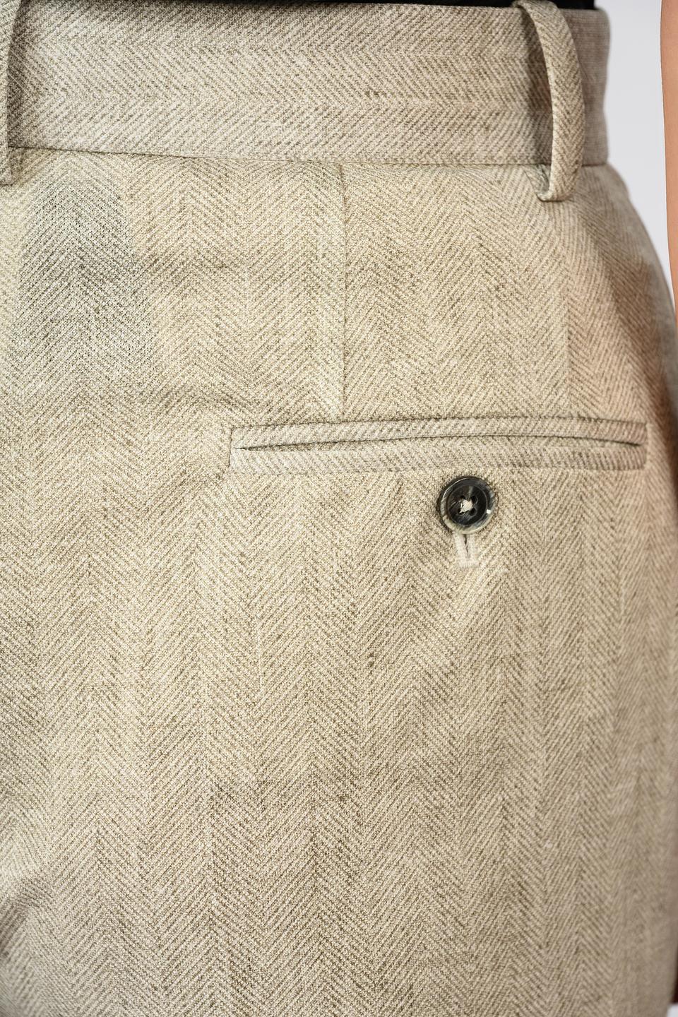 Брюки Circolo 1901 в клетку бежевые