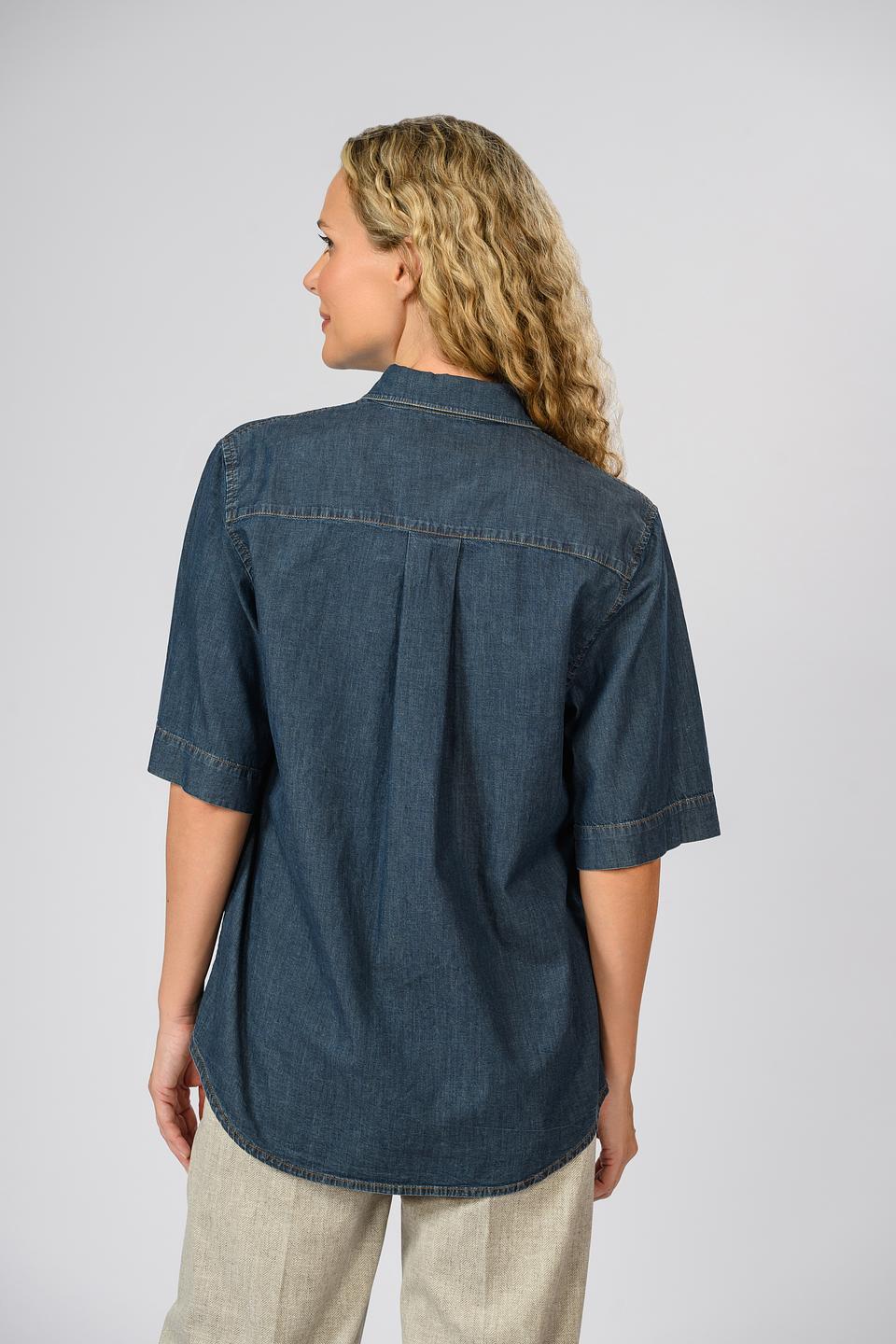 Рубашка Circolo 1901 джинсовая синяя