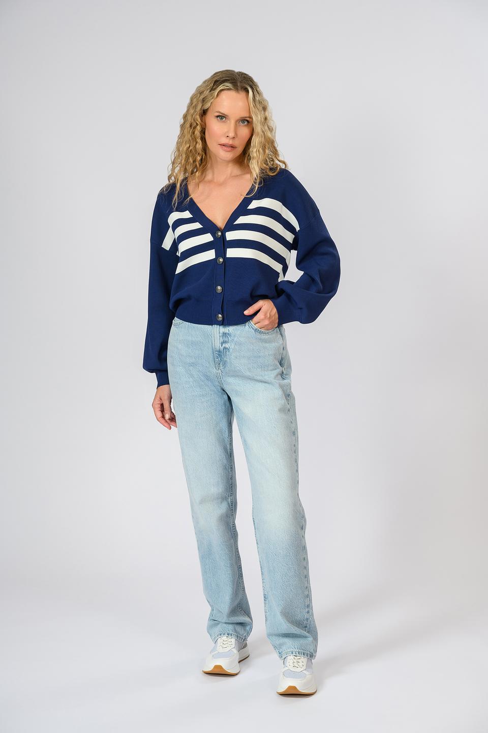 Брюки прямые Guess голубые