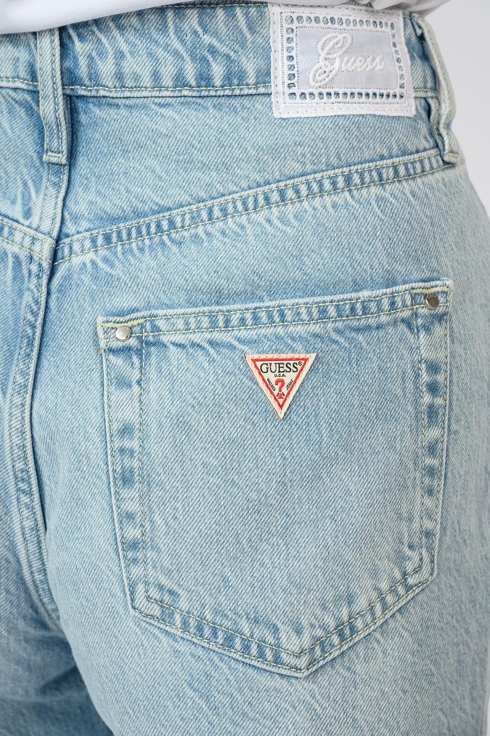 Брюки прямые Guess голубые