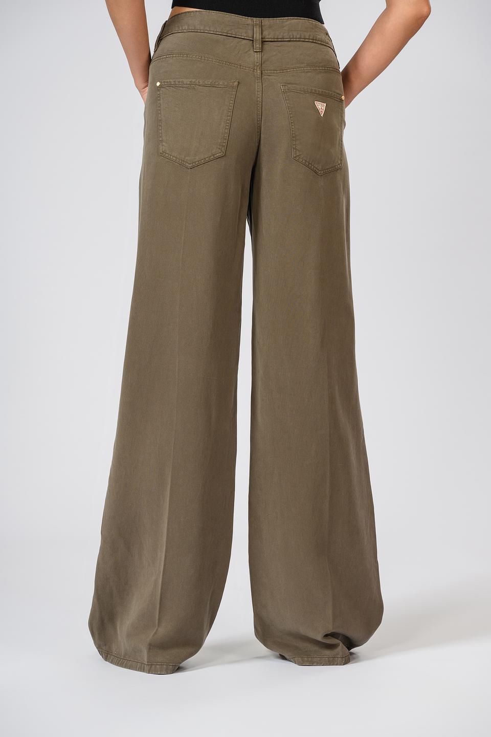 Брюки клеш Guess хаки