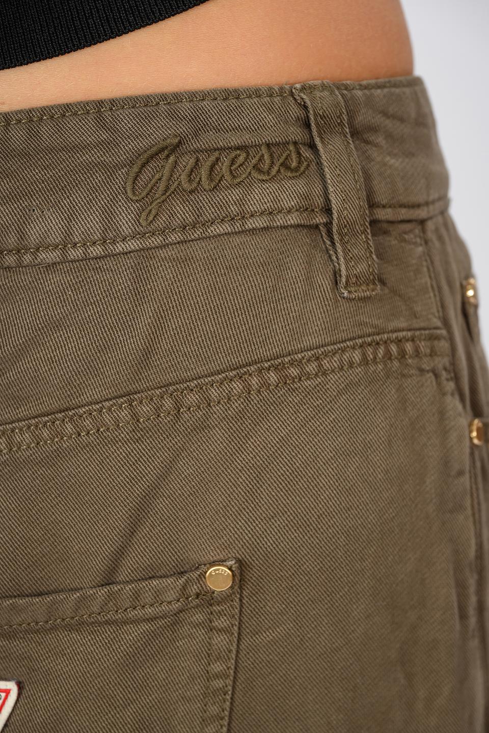 Брюки клеш Guess хаки