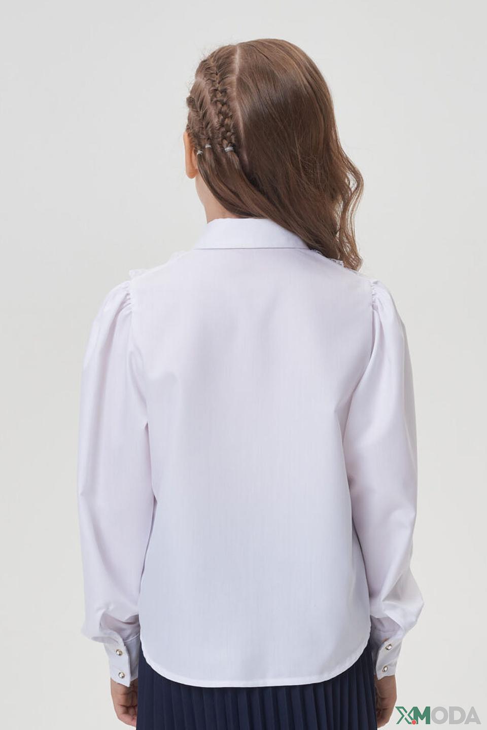 Белая блуза Choupette с кружевом для девочки