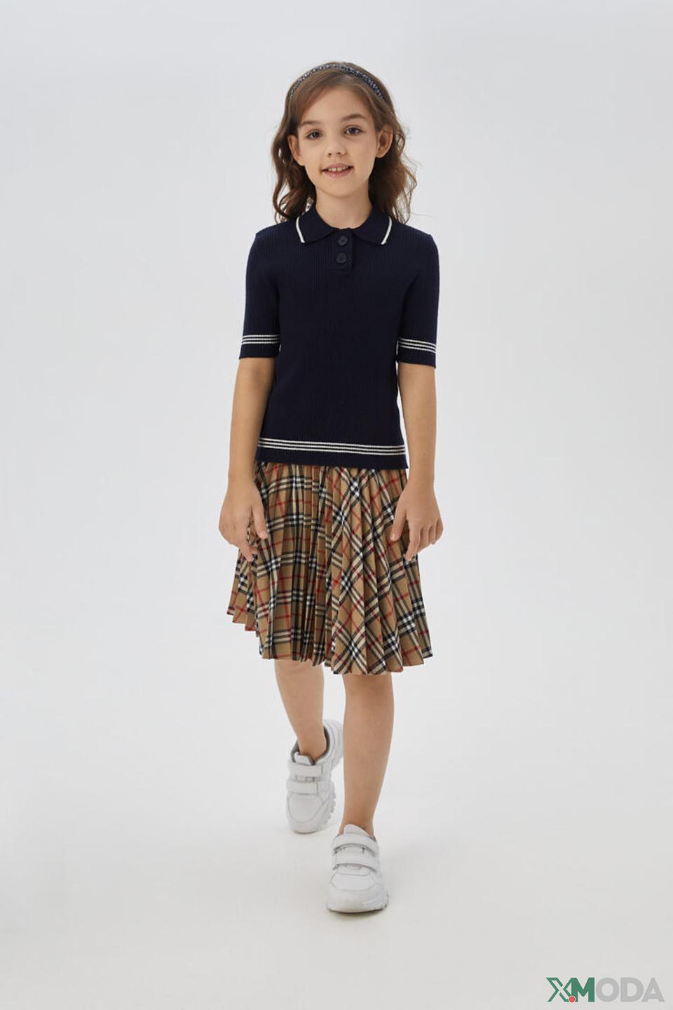 Джемпер Choupette с воротником-поло тёмно-синий