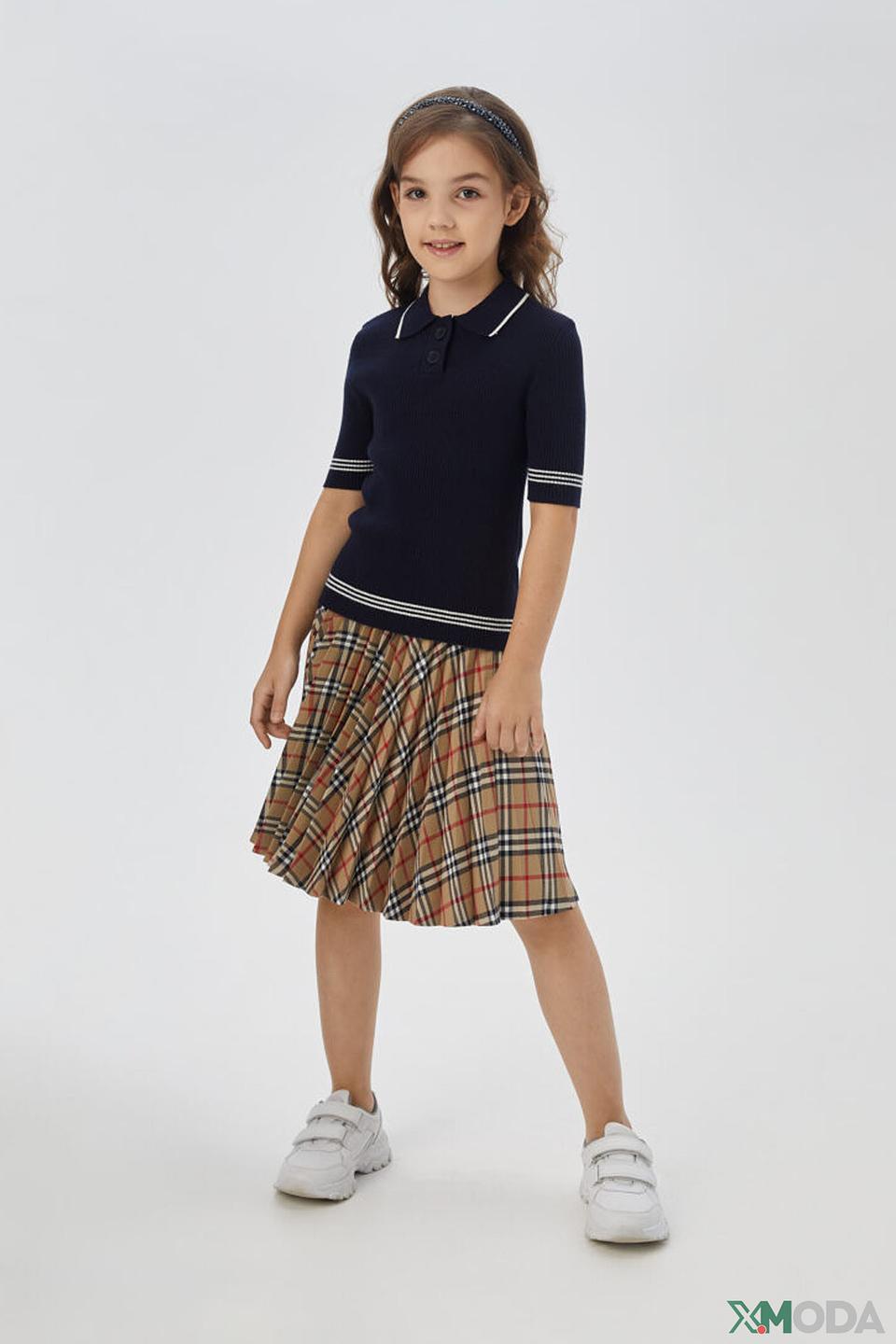 Джемпер Choupette с воротником-поло тёмно-синий