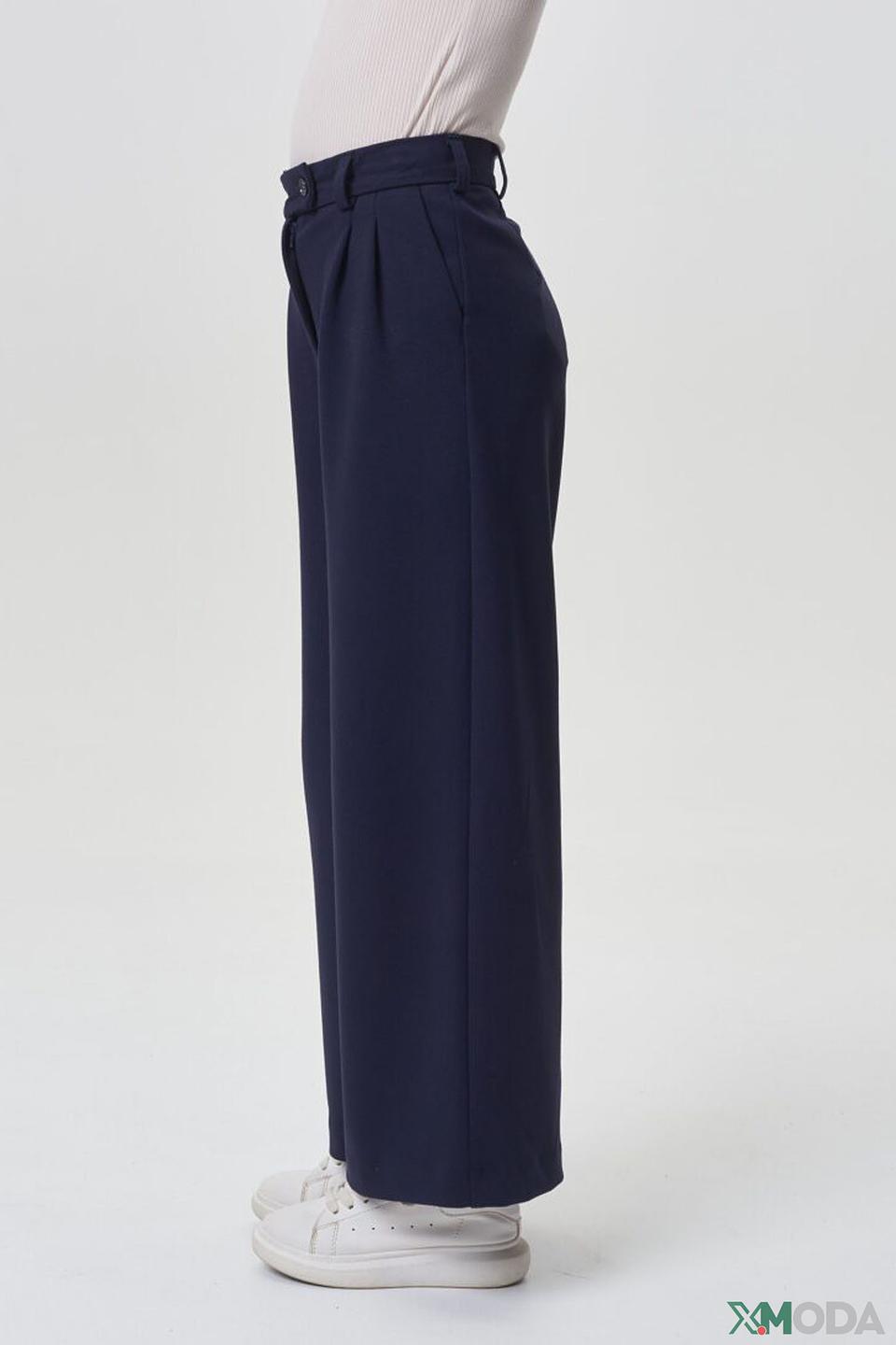 Брюки Choupette дев. широкие синие