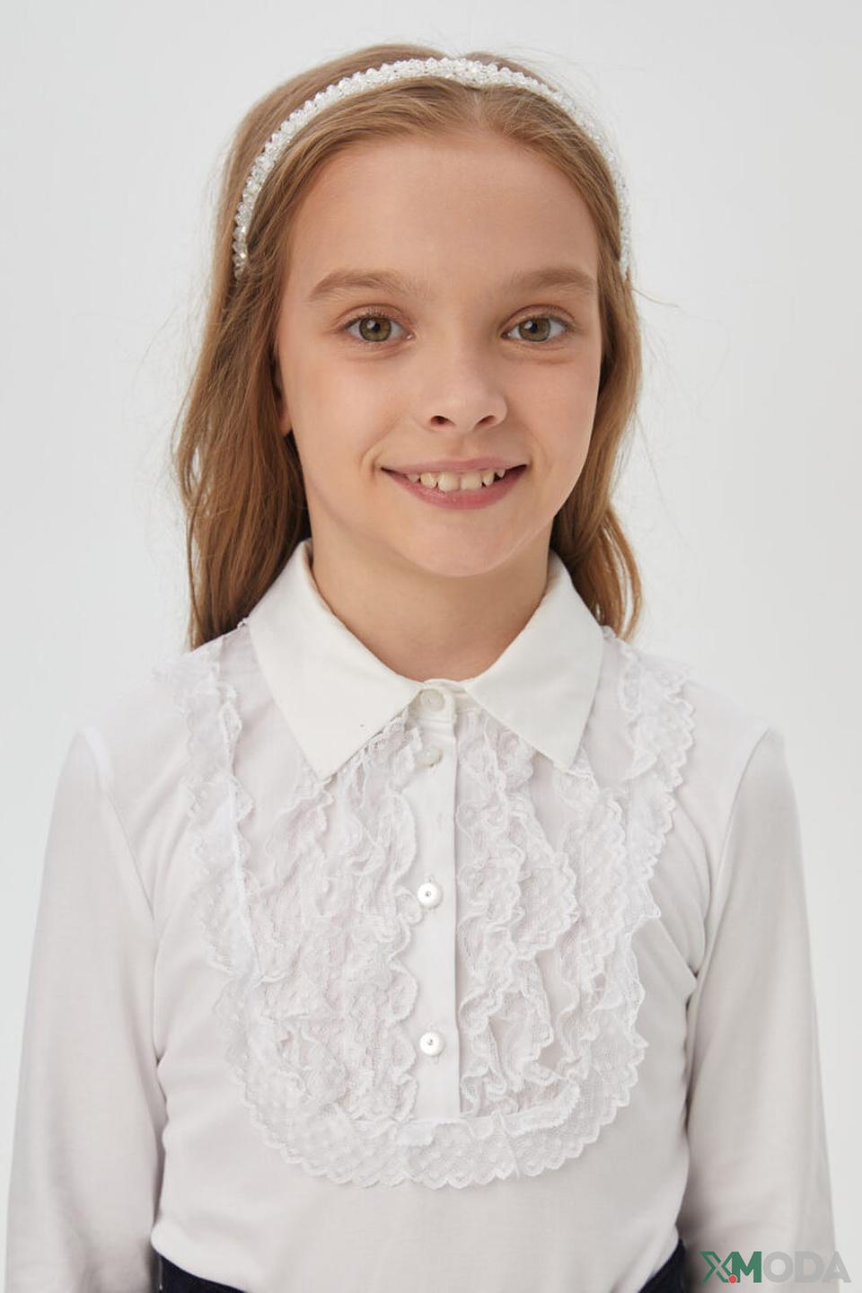 Белая блузка Choupette с кружевным воротником