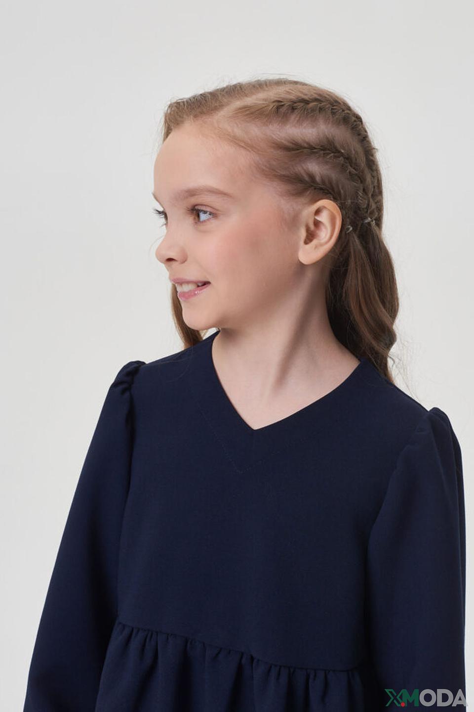 Платье Choupette дев. синее с воротничком