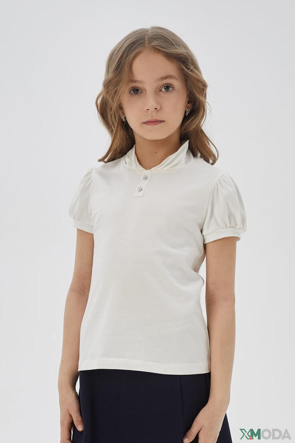 Поло Choupette с рукавами-фонариками, молочный