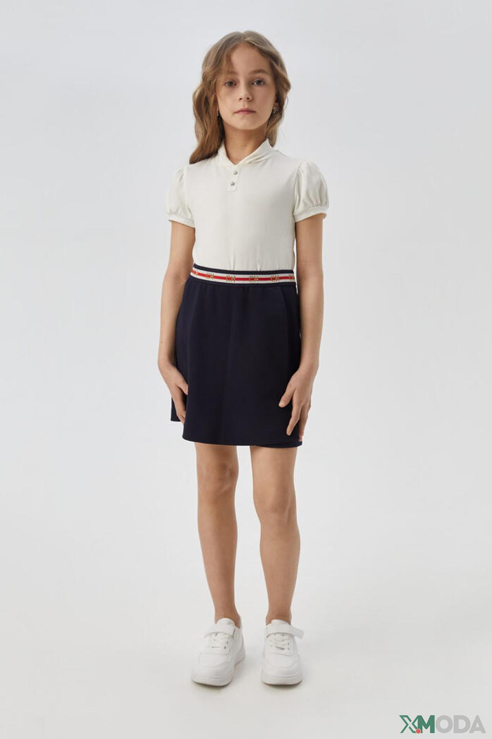 Поло Choupette с рукавами-фонариками, молочный