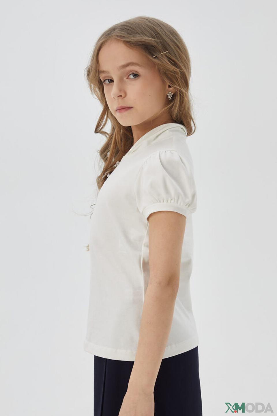 Поло Choupette с рукавами-фонариками, молочный