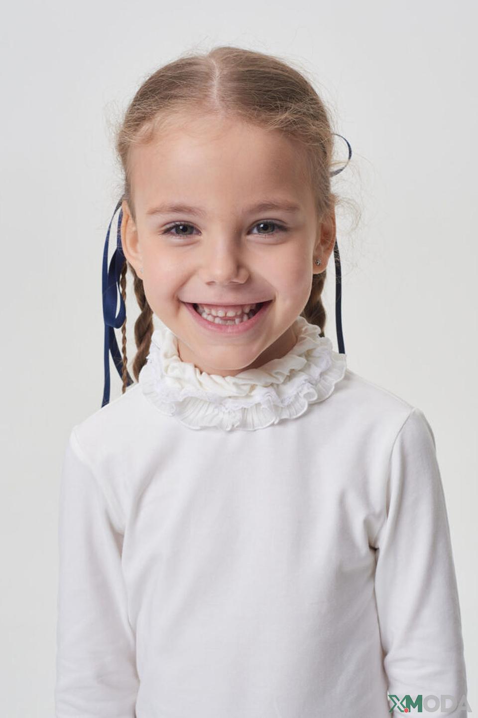 Джемпер Choupette с воротником-рюшью белый