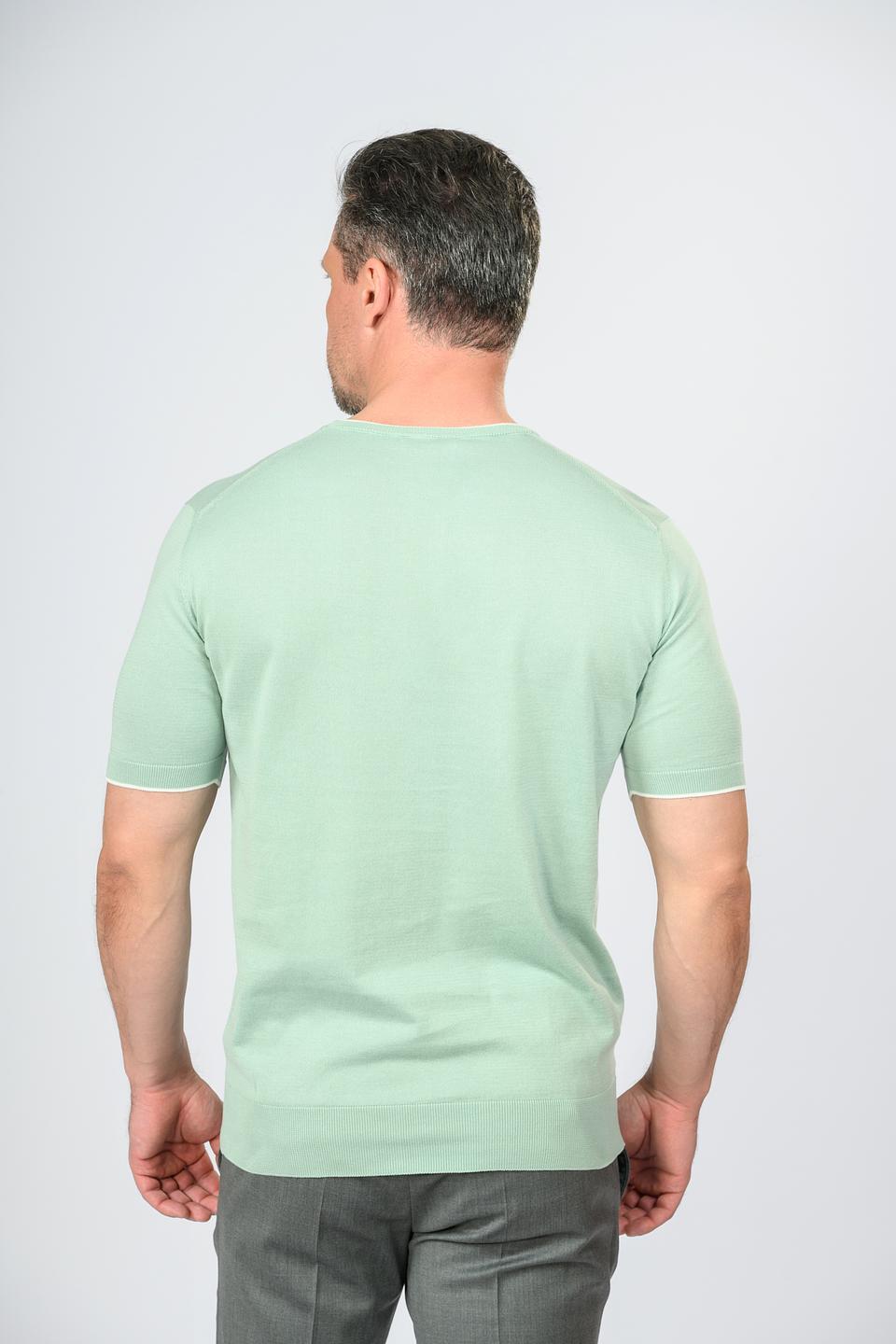 Пуловер Radi Perugia мятный с коротким рукавом