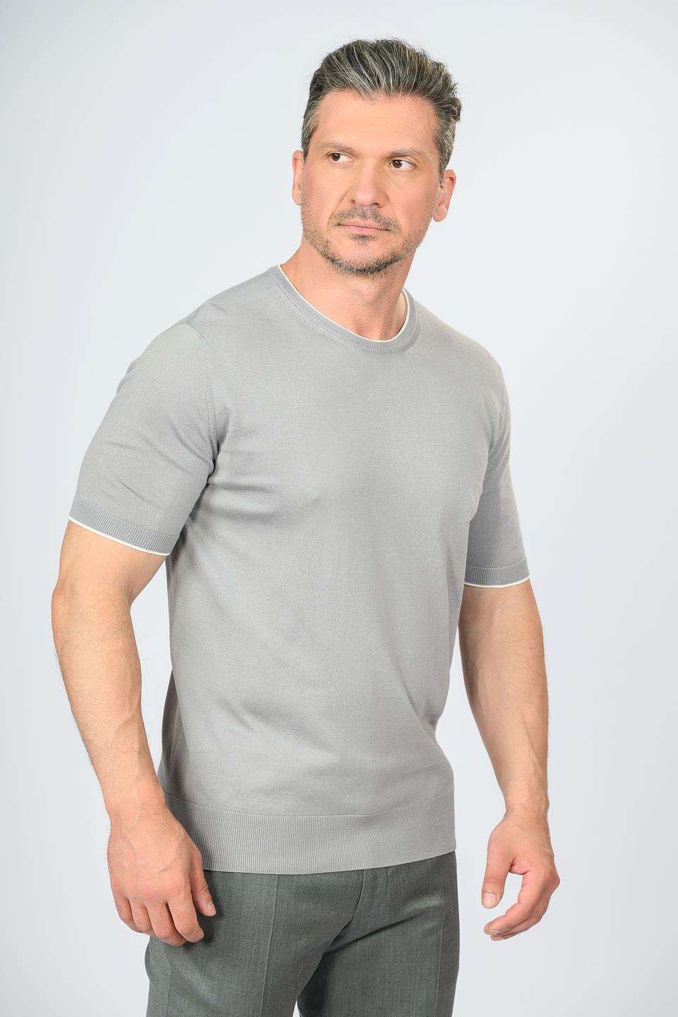 Пуловер Radi Perugia серый с коротким рукавом