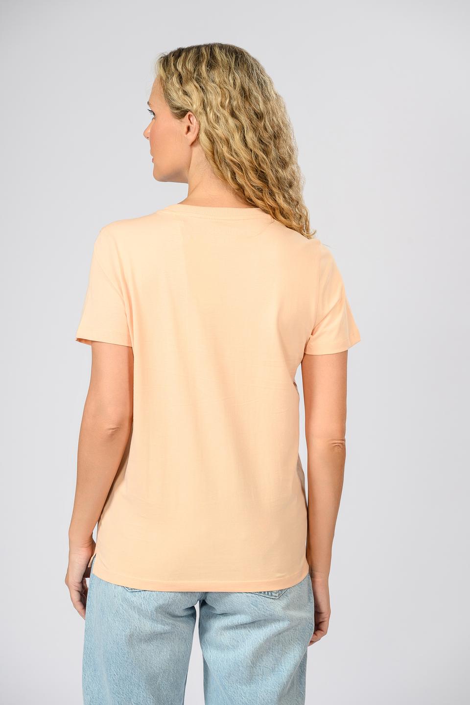 Футболка Guess с принтом персиковый