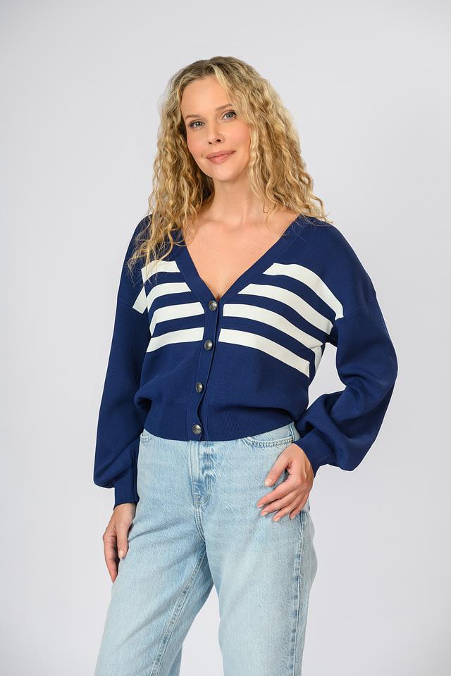 Джемпер Guess полосатый синий