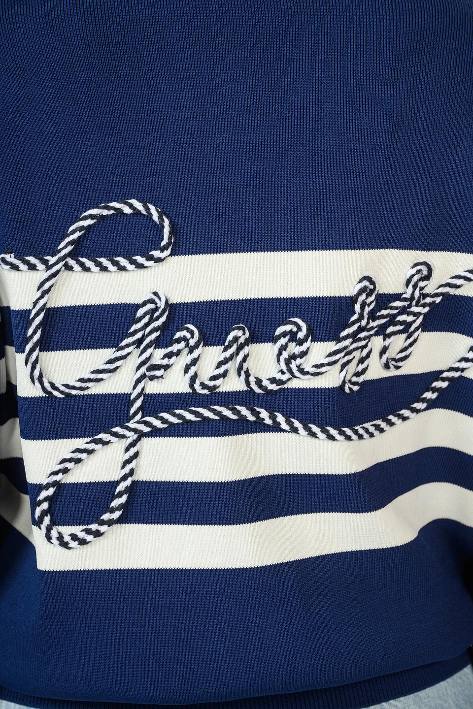 Джемпер Guess полосатый синий