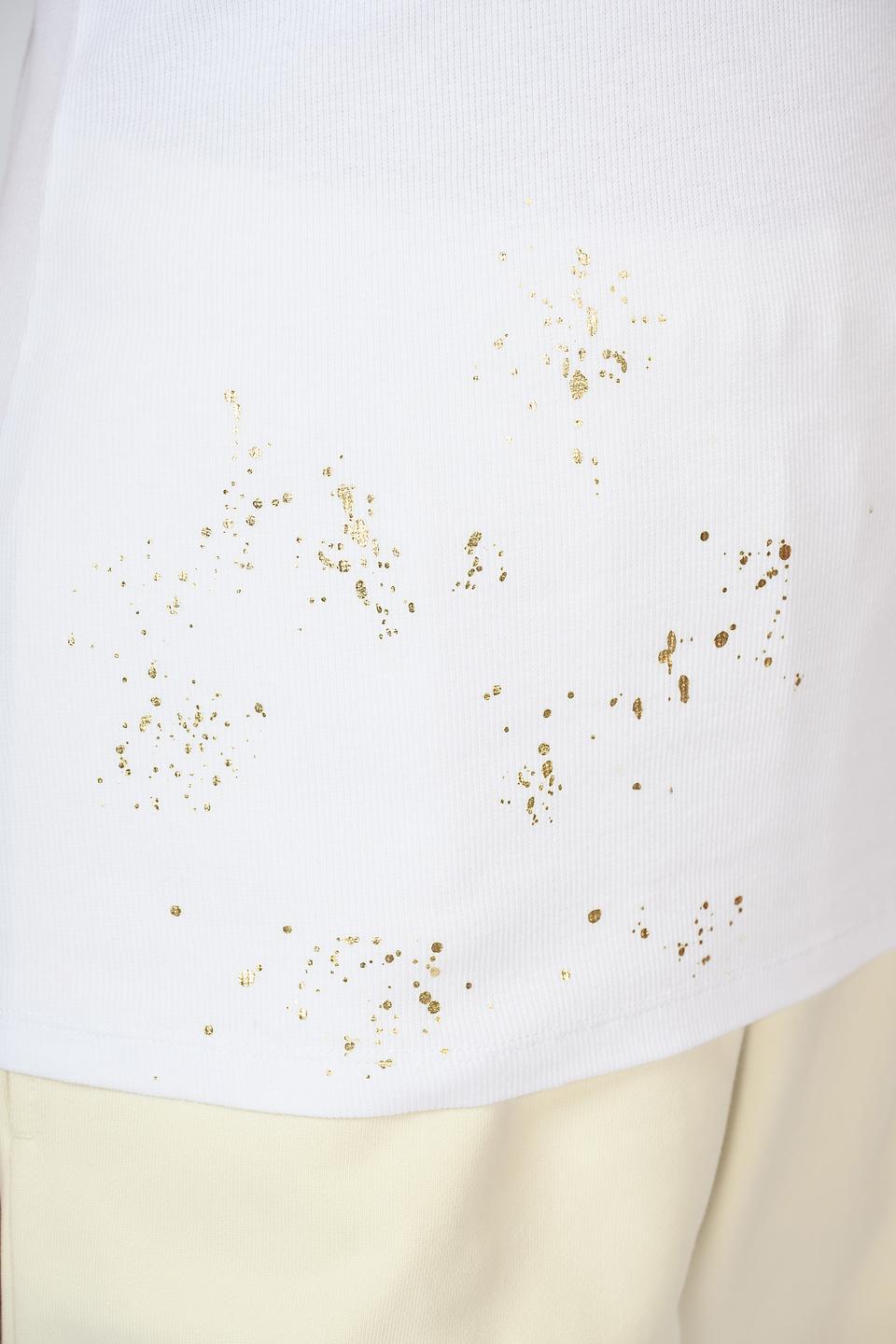 Топ Twin Set Actitude белый с вышивкой