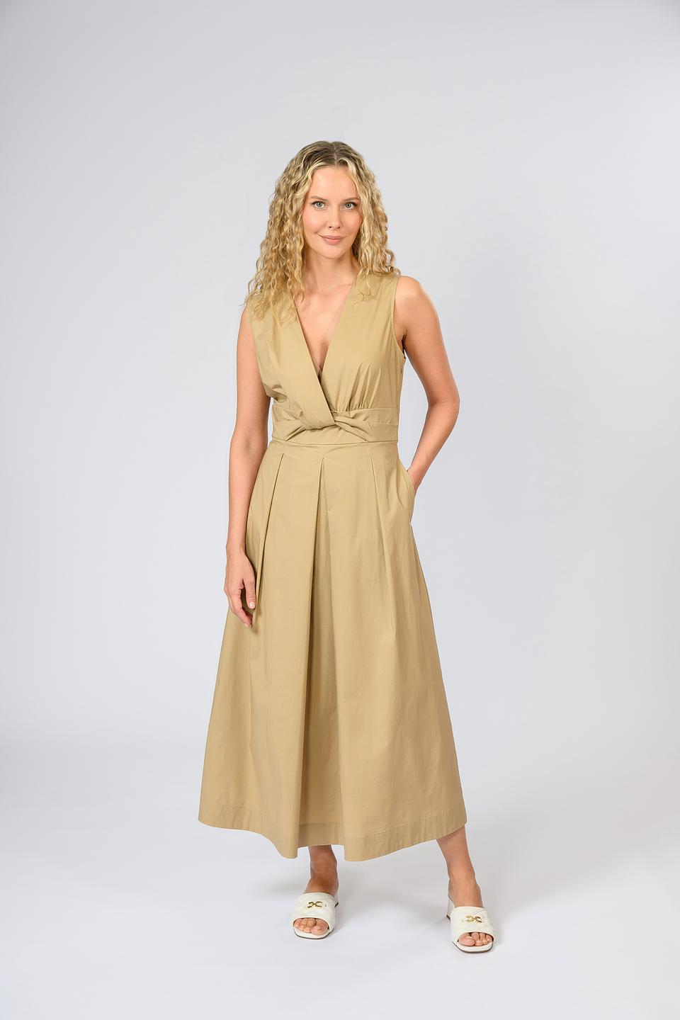 Платье Twin Set Actitude бежевое