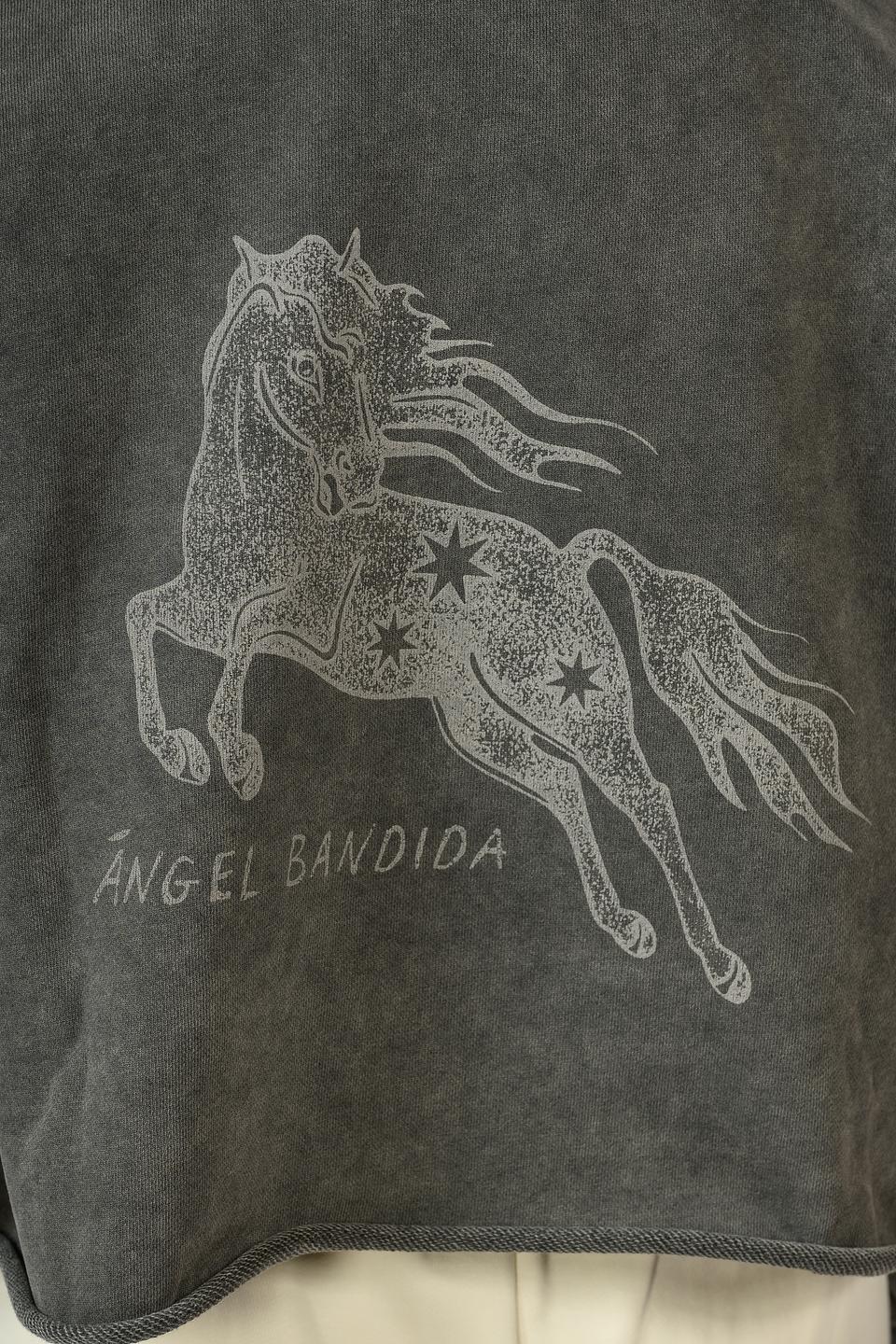 Худи укороченная Hugo серая