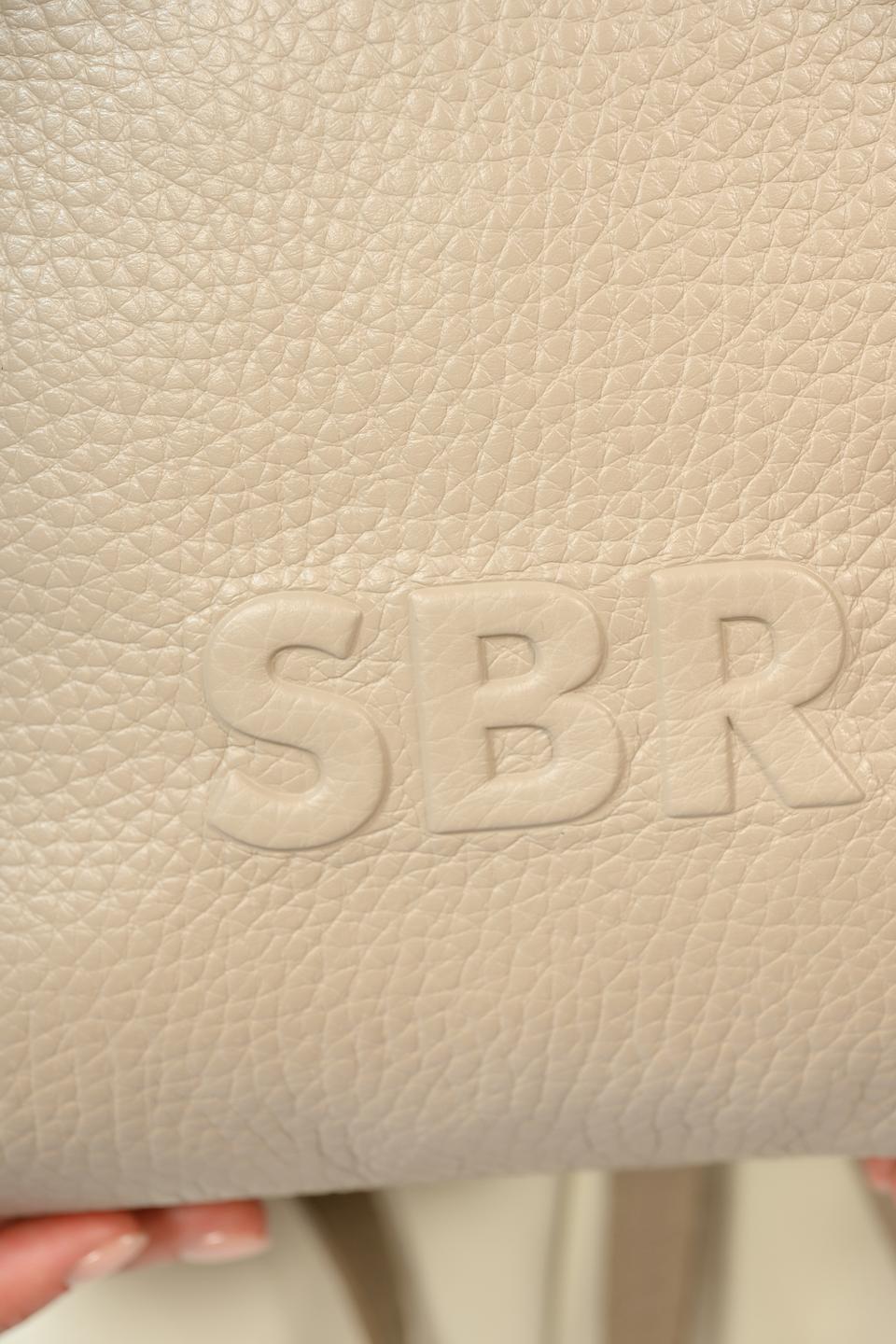 Рюкзак кожаный Sara Burglar бежевый