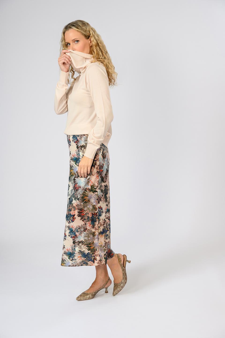 Джемпер Giorgio Grati с воротником-холом бежевый