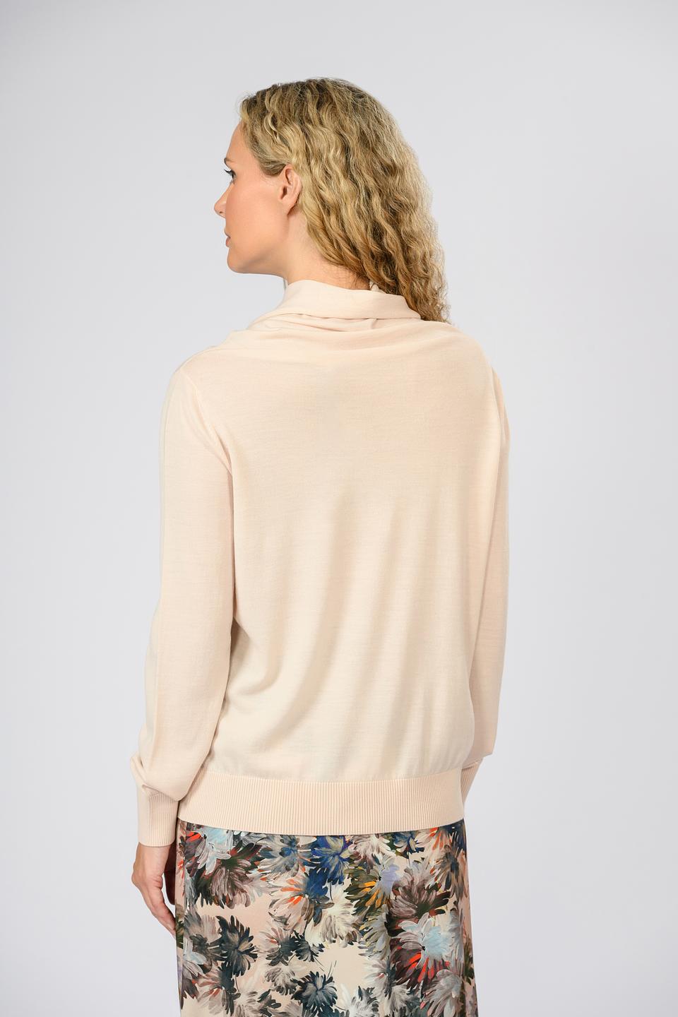 Джемпер Giorgio Grati с воротником-холом бежевый