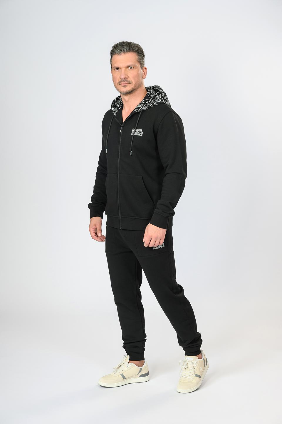 Толстовка Karl Lagerfeld чёрная с капюшоном