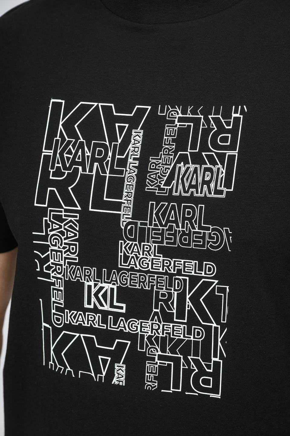 Футболка Karl Lagerfeld с логотипом чёрная