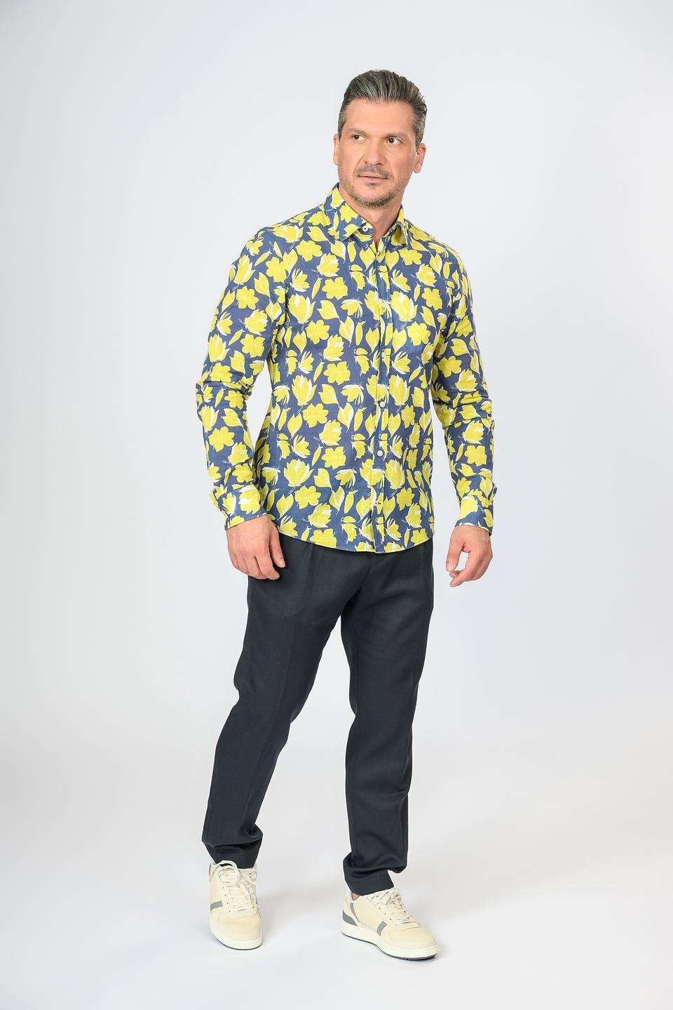 Рубашка Joop! муж. с цветочным принтом