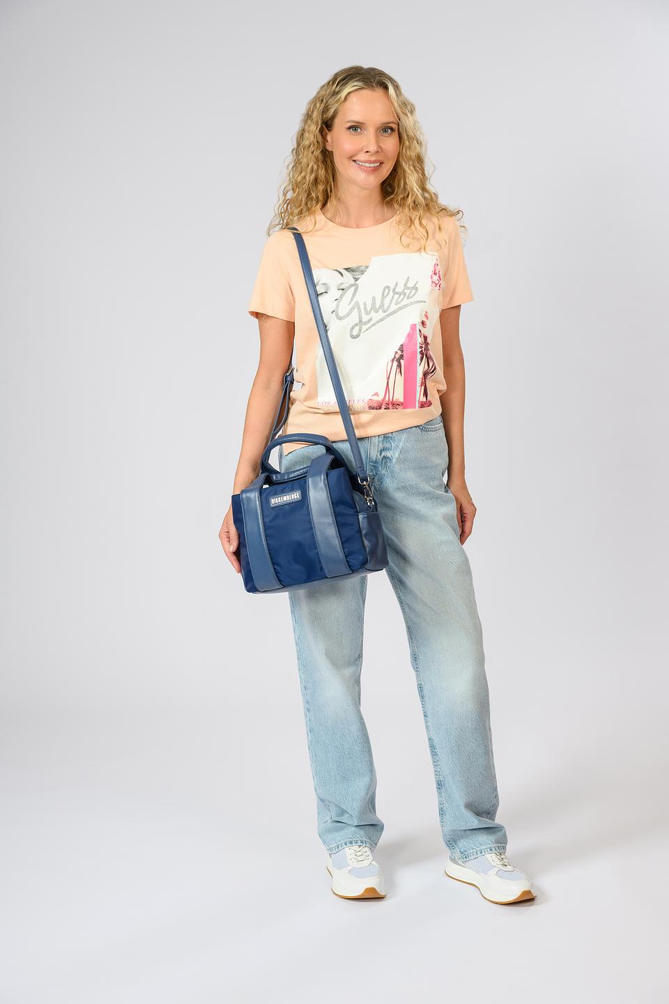 Сумка Bikkembergs нейлон синяя