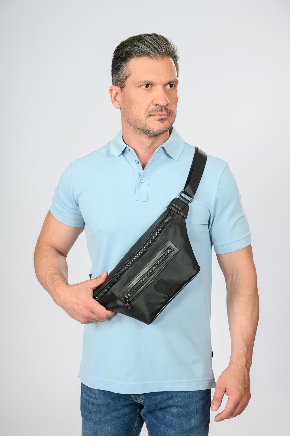 Сумка Karl Lagerfeld чёрная поясная