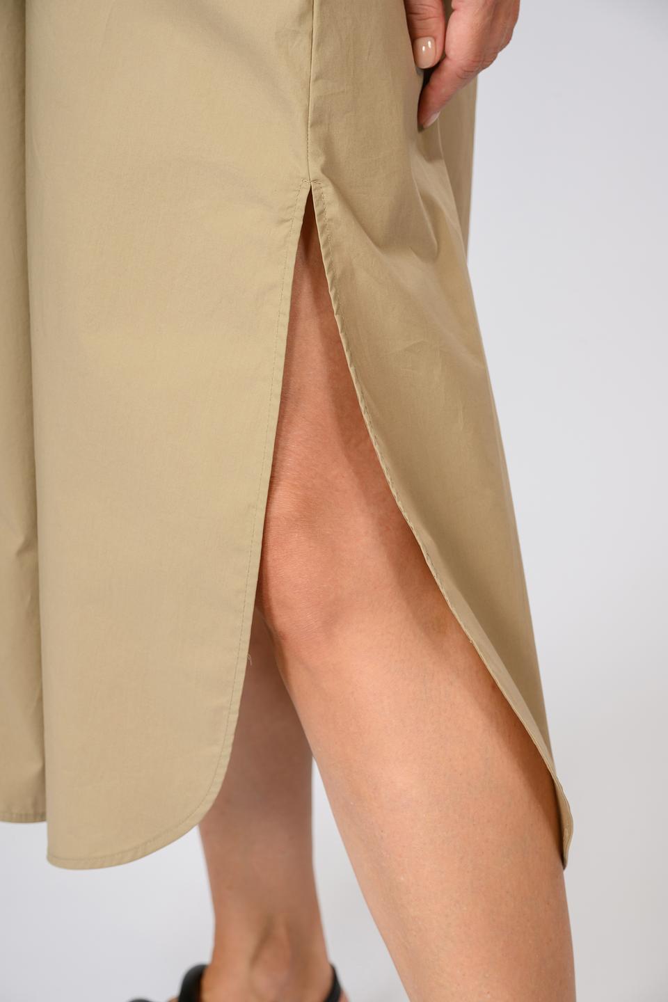 Платье Shade бежевое с поясом