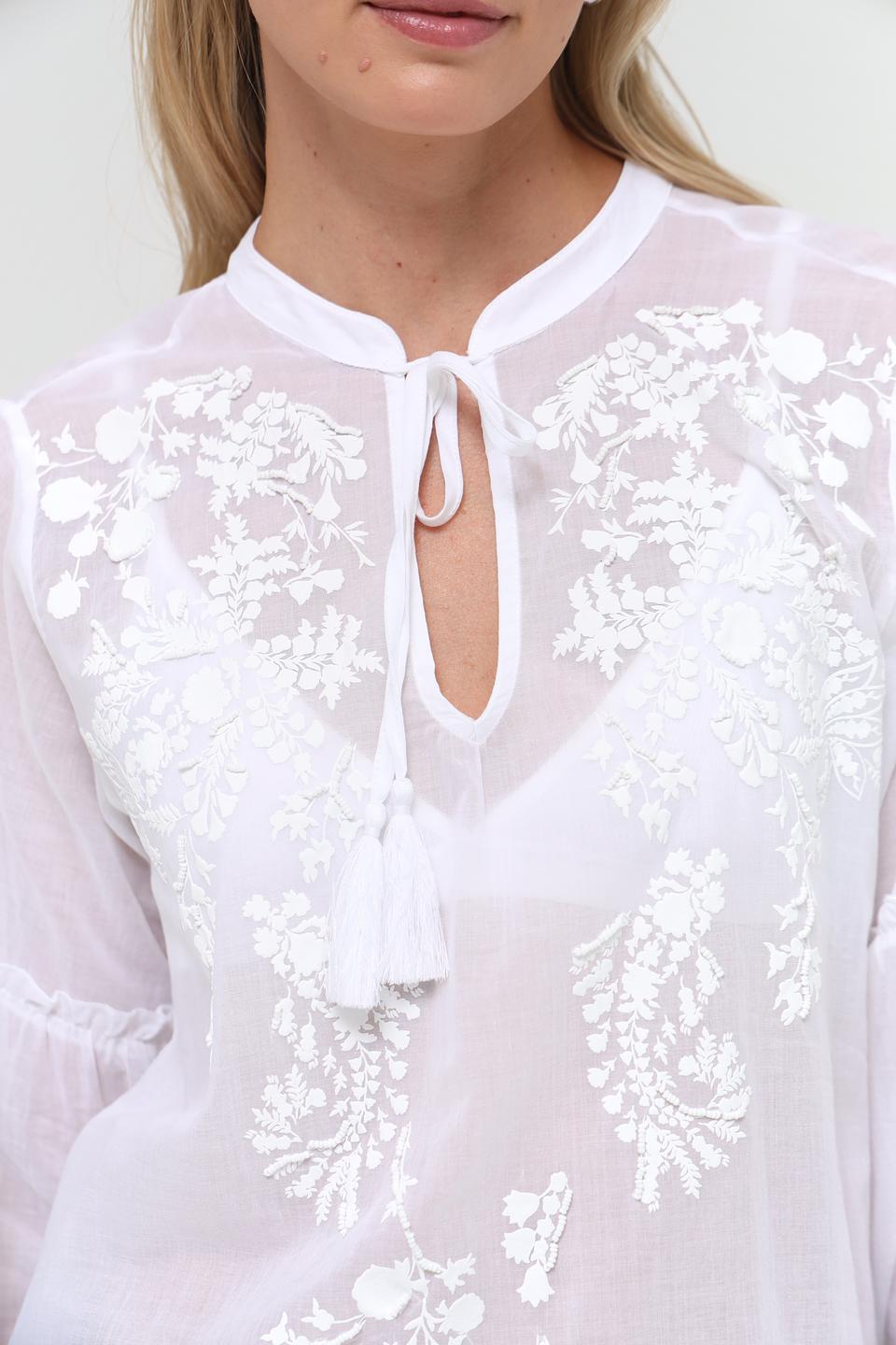 Блуза Monari с вышивкой белый
