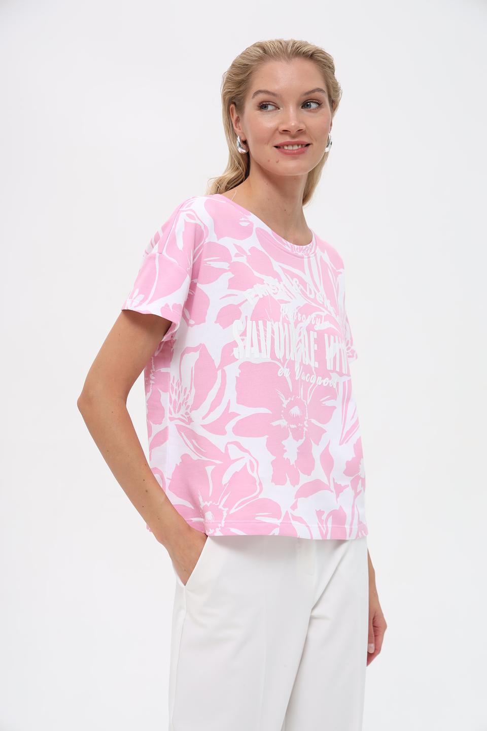 Пуловер Monari с цветочным принтом