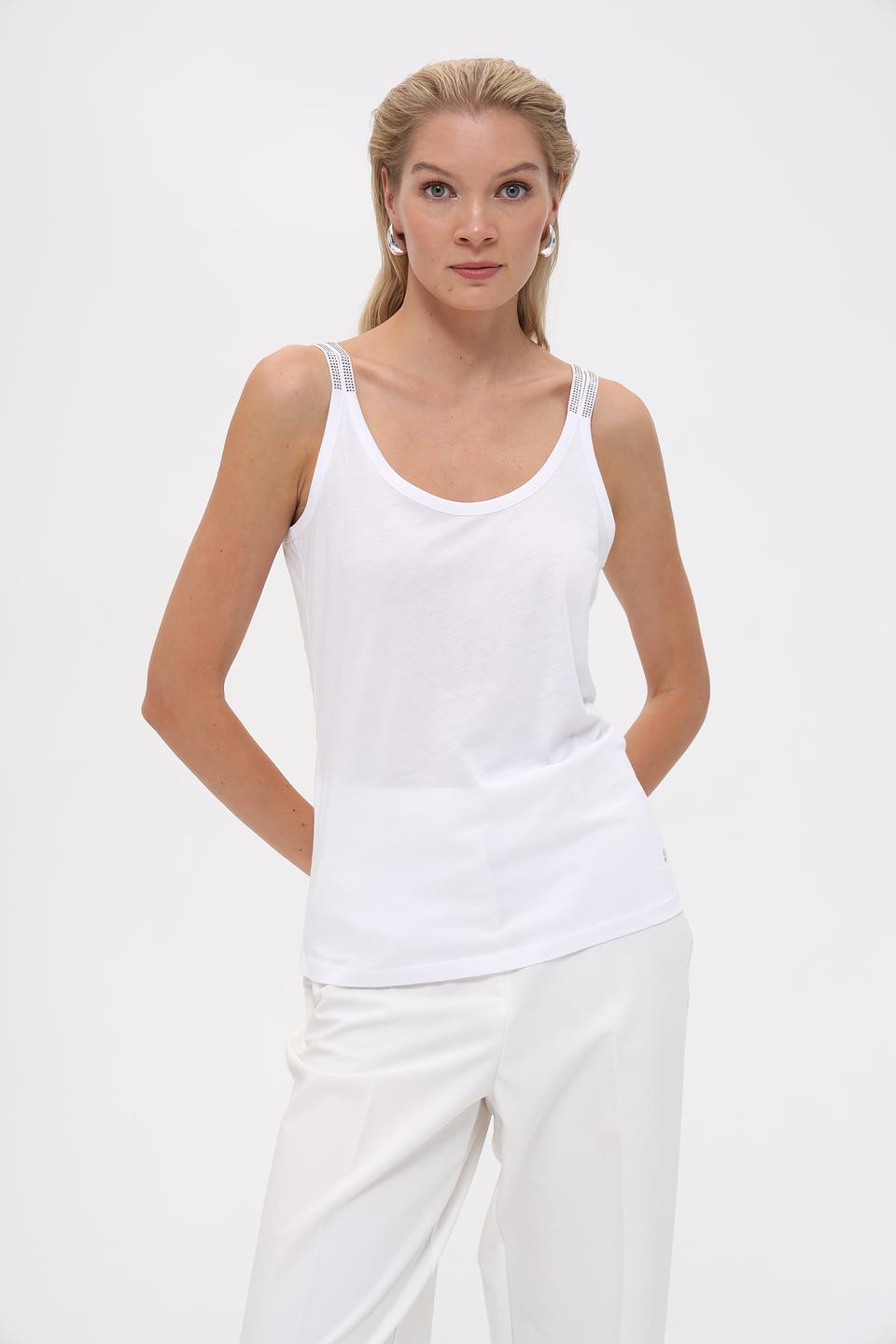 Топ Monari на бретелях белый