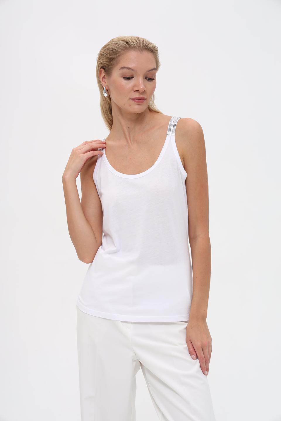 Топ Monari на бретелях белый