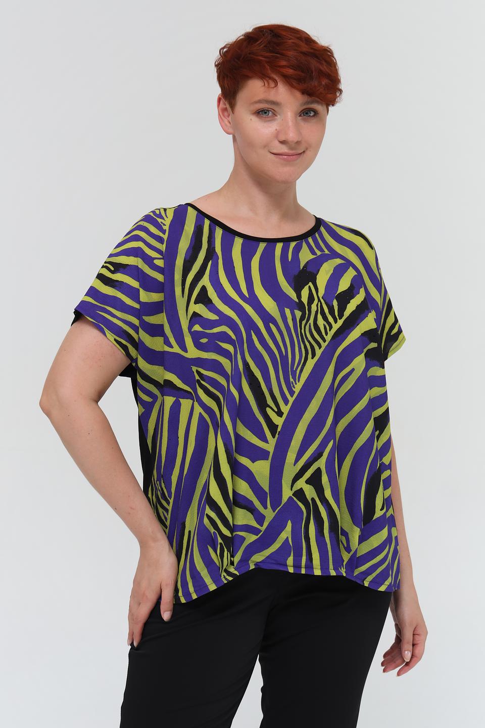 Блуза Samoon с принтом зебра