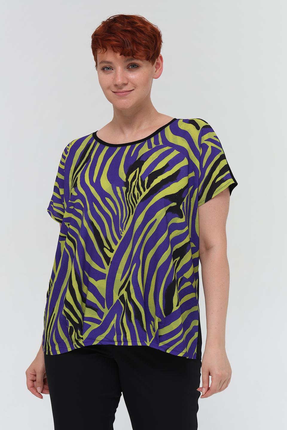 Блуза Samoon с принтом зебра
