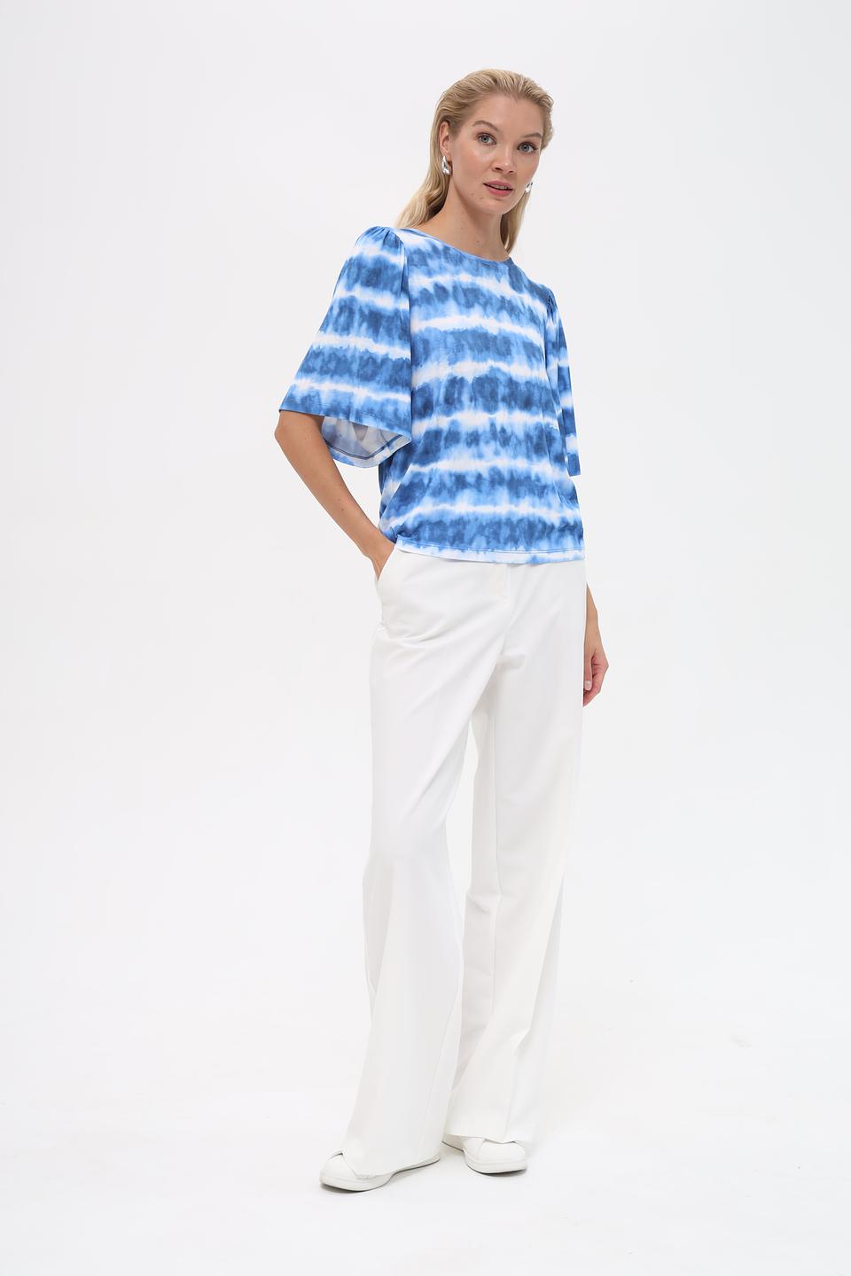 Блуза Monari tie-dye синяя