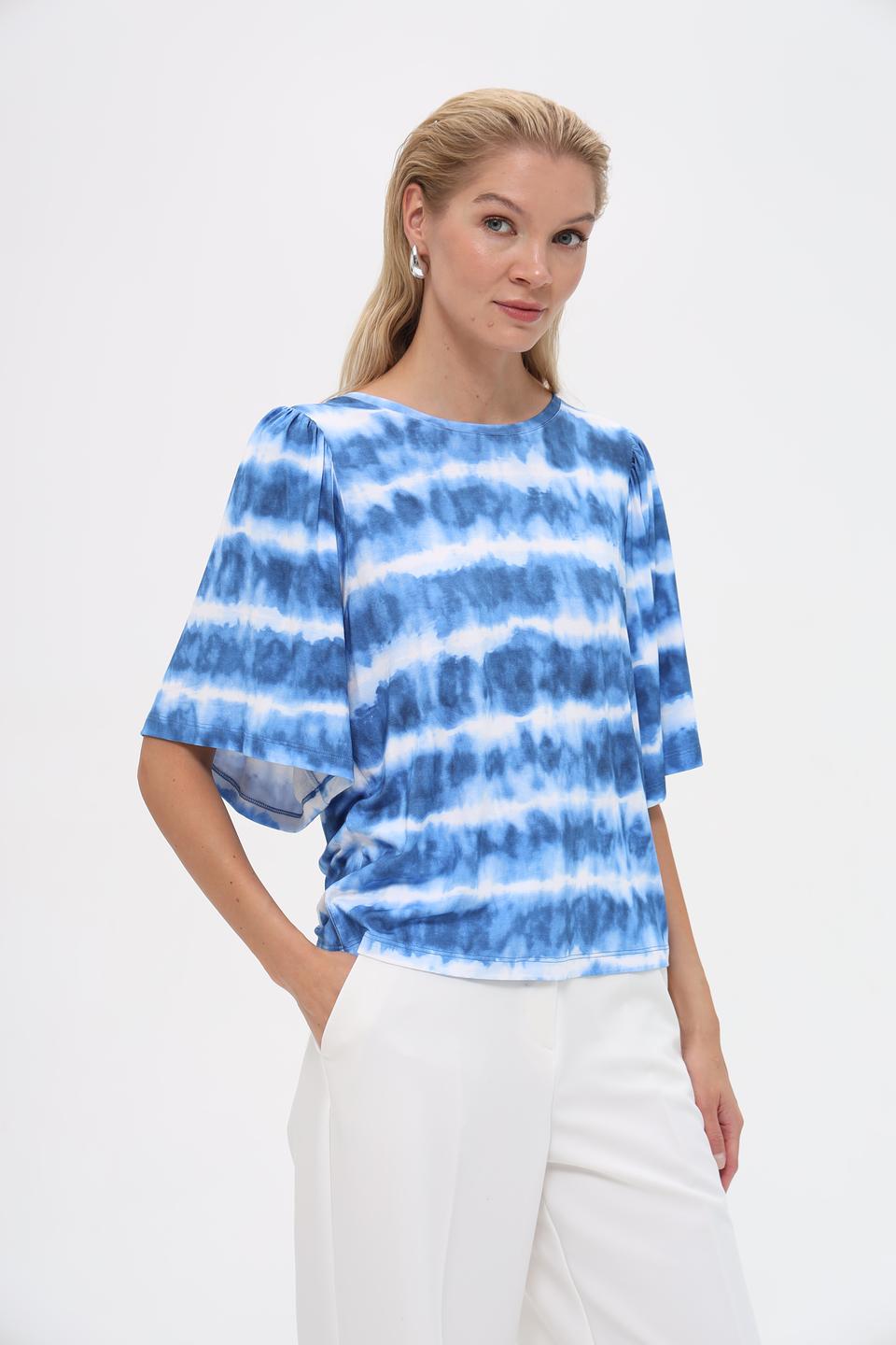 Блуза Monari tie-dye синяя