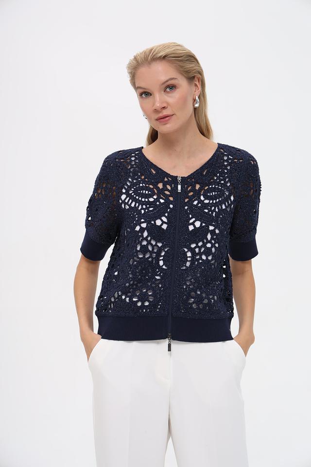 Жакет Monari с ажурной отделкой